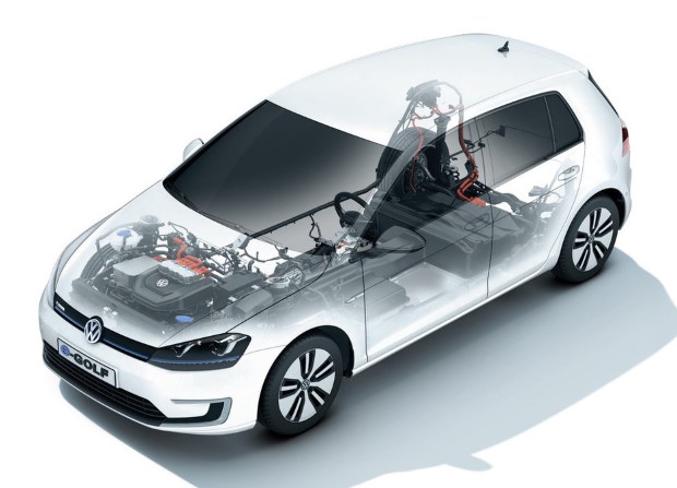 VW e-Golf Technik transparent