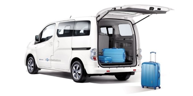 Nissan e-NV200 evalia laderaum