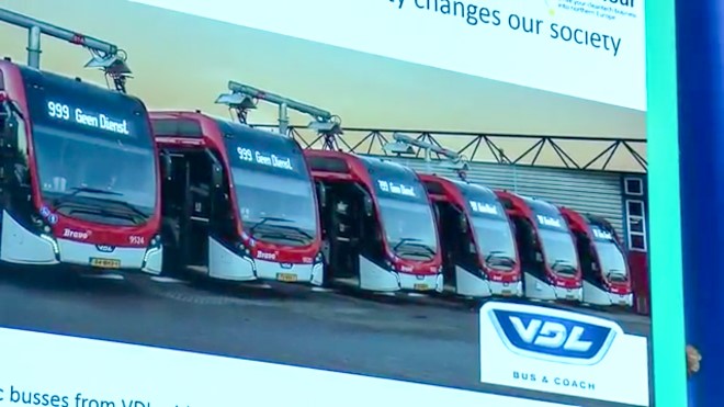 VDL Oberleitung Panthograph Elektrobus