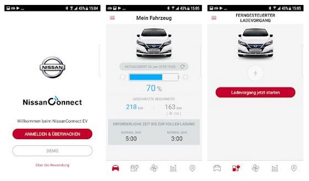 Nissan Leaf 2 App Nissanconnect Connect EV smartphone