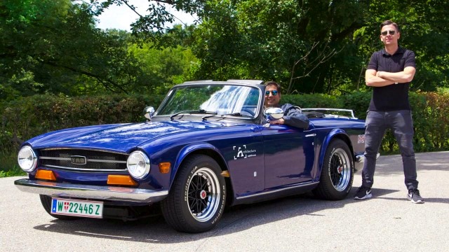 elektrischer oldtimer e-auto umbau triumph tr6 umbau umbausatz