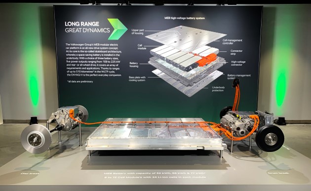 Škoda Enyaq iV MEB Akku Motor Aufbau Schema