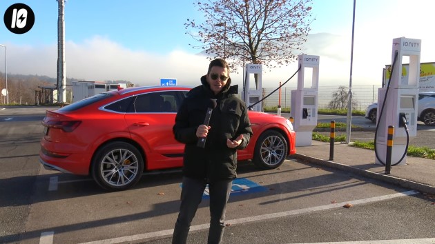 Audi etron sportback 50 quattro laden ladeleistung ladestation