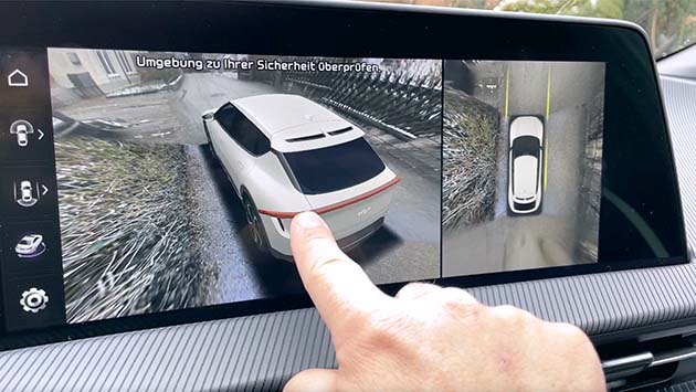 Kia EV6 innenraum armaturen 360 kamera cameras perspektive einparken surround view